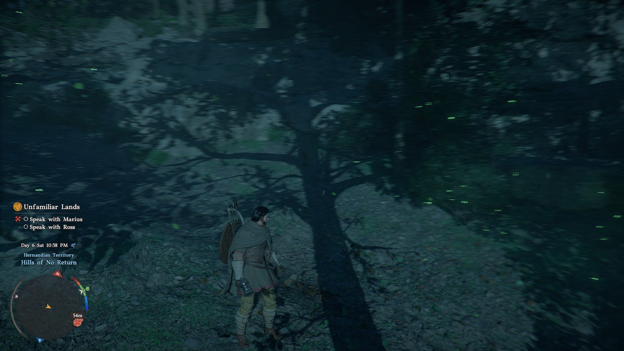 Night gameplay with local light sources and shadowing.